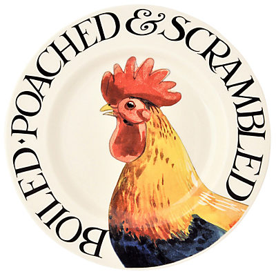 Emma Bridgewater Hen & Toast Plate, Multi, Dia.22cm